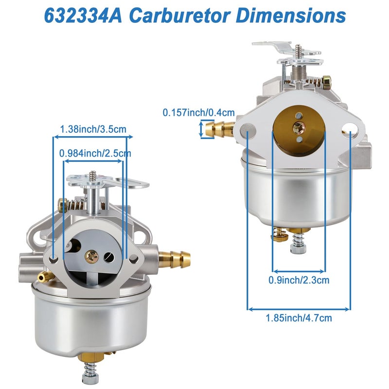HOOAI 640052 Carburetor Compatible with Tecumseh 632334A 632334 632370A 640349 640054 640058 8Hp 9Hp 10Hp 5Hp Hmsk80 Hmsk100 Hm80 Hm100 Engines Craftsman Shredder MTD Toro 521 724 824 Snowblower - Image 4